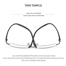 Carica l&#39;immagine nel visualizzatore di Gallery, MERRYS DESIGN Men Titanium Alloy Glasses TR90 Legs Business Myopia Prescription Eyeglasses Optical Frame S2202