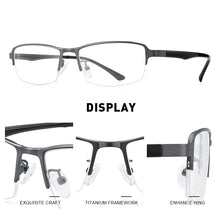 Carica l&#39;immagine nel visualizzatore di Gallery, MERRYS DESIGN Men Titanium Alloy Glasses TR90 Legs Business Myopia Prescription Eyeglasses Optical Frame S2202