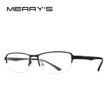 Carica l&#39;immagine nel visualizzatore di Gallery, MERRYS DESIGN Men Titanium Alloy Glasses TR90 Legs Business Myopia Prescription Eyeglasses Optical Frame S2202