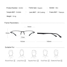 Carica l&#39;immagine nel visualizzatore di Gallery, MERRYS DESIGN Men Titanium Alloy Glasses TR90 Legs Business Myopia Prescription Eyeglasses Optical Frame S2202