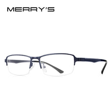 Carica l&#39;immagine nel visualizzatore di Gallery, MERRYS DESIGN Men Titanium Alloy Glasses TR90 Legs Business Myopia Prescription Eyeglasses Optical Frame S2202