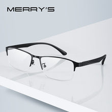 Carica l&#39;immagine nel visualizzatore di Gallery, MERRYS DESIGN Men Titanium Alloy Half Glasses Frame TR90 Legs Prescription Eyeglasses Optical Frame S2318