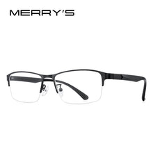 Carica l&#39;immagine nel visualizzatore di Gallery, MERRYS DESIGN Men Titanium Alloy Half Glasses Frame TR90 Legs Prescription Eyeglasses Optical Frame S2318