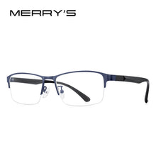 Carica l&#39;immagine nel visualizzatore di Gallery, MERRYS DESIGN Men Titanium Alloy Half Glasses Frame TR90 Legs Prescription Eyeglasses Optical Frame S2318