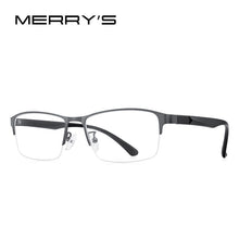 Carica l&#39;immagine nel visualizzatore di Gallery, MERRYS DESIGN Men Titanium Alloy Half Glasses Frame TR90 Legs Prescription Eyeglasses Optical Frame S2318