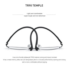 Load image into Gallery viewer, MERRYS DESIGN Men Titanium Alloy Half Glasses Frame TR90 Legs Prescription Eyeglasses S2226
