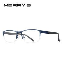Load image into Gallery viewer, MERRYS DESIGN Men Titanium Alloy Half Glasses Frame TR90 Legs Prescription Eyeglasses S2226