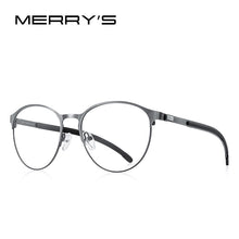Carica l&#39;immagine nel visualizzatore di Gallery, MERRYS DESIGN Men Titanium Alloy Optical Glasses Frame Women Retro Round Prescription Eyeglasses Antiskid Silicone S2266