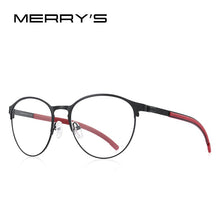 Carica l&#39;immagine nel visualizzatore di Gallery, MERRYS DESIGN Men Titanium Alloy Optical Glasses Frame Women Retro Round Prescription Eyeglasses Antiskid Silicone S2266