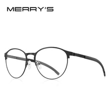 Carica l&#39;immagine nel visualizzatore di Gallery, MERRYS DESIGN Men Titanium Alloy Optical Glasses Frame Women Retro Round Prescription Eyeglasses Antiskid Silicone S2266