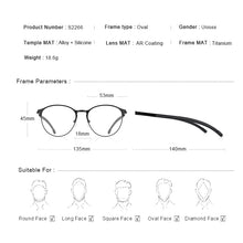 Carica l&#39;immagine nel visualizzatore di Gallery, MERRYS DESIGN Men Titanium Alloy Optical Glasses Frame Women Retro Round Prescription Eyeglasses Antiskid Silicone S2266