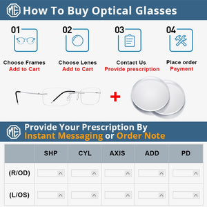 MERRYS DESIGN Men Titanium Alloy Rimless Glasses Frame Male Square Ultralight Man Frameless Myopia Optical Frames Eyewear S2227