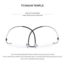 Load image into Gallery viewer, MERRYS DESIGN Men Titanium Alloy Rimless Glasses Frame Male Square Ultralight Man Frameless Myopia Optical Frames Eyewear S2227