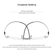Load image into Gallery viewer, MERRYS DESIGN Men Titanium Alloy Rimless Glasses Frame Male Square Ultralight Man Frameless Myopia Optical Frames Eyewear S2880