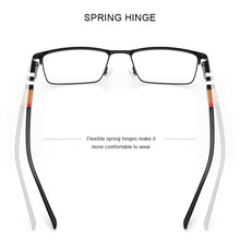 Load image into Gallery viewer, MERRYS DESIGN Men Titanium Alloy Square Glasses Frame Business Style Male Acetate Legs Myopia Prescription Eyeglasses S2254