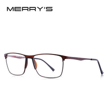 Carica l&#39;immagine nel visualizzatore di Gallery, MERRYS DESIGN Uomini Occhiali In Titanio Telaio Maschile Ultraleggero Occhio Quadrato Miopia Occhiali Da Vista TR90 Naselli S2003 