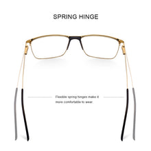 Carica l&#39;immagine nel visualizzatore di Gallery, MERRYS DESIGN Uomini Occhiali In Titanio Telaio Maschile Ultraleggero Occhio Quadrato Miopia Occhiali Da Vista TR90 Naselli S2003 