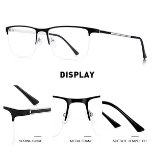 MERRYS DESIGN Uomini Occhiali In Titanio Telaio Ultraleggero Occhio Quadrato Miopia Occhiali Da Vista Maschile Mezza Cornice Dell'ottica S2014 