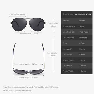 MERRYS DESIGN Men/Women Classic Aviation Polarized Driving Sunglasses 100% UV Protection S8008