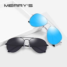 Carica l&#39;immagine nel visualizzatore di Gallery, MERRYS DESIGN Men/Women Classic Pilot HD Polarized Sunglasses Aviation Frame Titanium Memory Alloy Temple UV400 Protection S8153