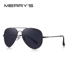 Carica l&#39;immagine nel visualizzatore di Gallery, MERRYS DESIGN Men/Women Classic Pilot HD Polarized Sunglasses Aviation Frame Titanium Memory Alloy Temple UV400 Protection S8153