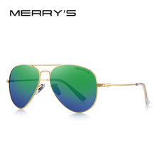 Carica l&#39;immagine nel visualizzatore di Gallery, MERRYS DESIGN Men/Women Classic Pilot HD Polarized Sunglasses Aviation Frame Titanium Memory Alloy Temple UV400 Protection S8153