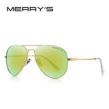 Carica l&#39;immagine nel visualizzatore di Gallery, MERRYS DESIGN Men/Women Classic Pilot HD Polarized Sunglasses Aviation Frame Titanium Memory Alloy Temple UV400 Protection S8153