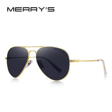 Carica l&#39;immagine nel visualizzatore di Gallery, MERRYS DESIGN Men/Women Classic Pilot HD Polarized Sunglasses Aviation Frame Titanium Memory Alloy Temple UV400 Protection S8153