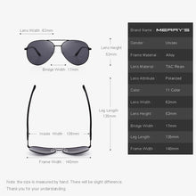 Load image into Gallery viewer, MERRYS DESIGN Men/Women Classic Pilot Polarized Sunglasses 100% UV Protection S8058
