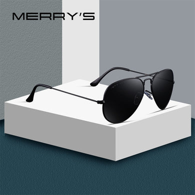 MERRYS DESIGN Men/Women Classic Pilot Polarized Sunglasses 58mm UV400 Protection S8025
