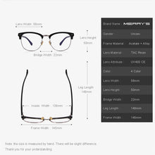 Load image into Gallery viewer, MERRYS DESIGN Men/Women Classic Retro Eyeglasses Half Metal Eyewear S2071