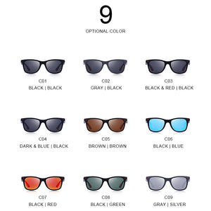 MERRYS DESIGN Men Women Classic Retro Rivet Polarized Sunglasses Lighter Design Square Frame 100% UV Protection S8508