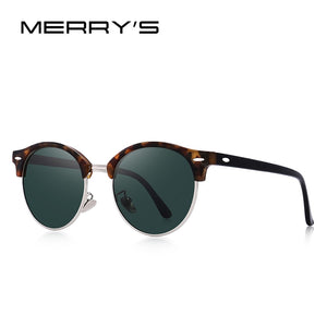 MERRYS DESIGN Men Women Classic Retro Rivet Polarized Sunglasses Unisex Glasses Male Eyewear UV400 Protection S8054N