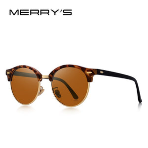 MERRYS DESIGN Men Women Classic Retro Rivet Polarized Sunglasses Unisex Glasses Male Eyewear UV400 Protection S8054N