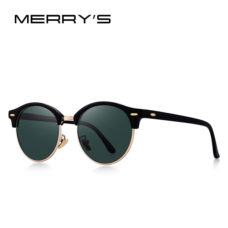 MERRYS DESIGN Men Women Classic Retro Rivet Polarized Sunglasses Unisex Glasses Male Eyewear UV400 Protection S8054N