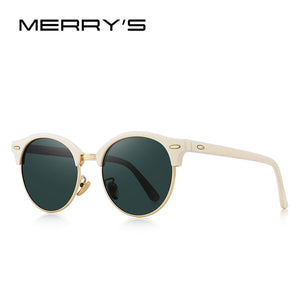 MERRYS DESIGN Men Women Classic Retro Rivet Polarized Sunglasses Unisex Glasses Male Eyewear UV400 Protection S8054N