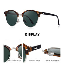 Load image into Gallery viewer, MERRYS DESIGN Men Women Classic Retro Rivet Polarized Sunglasses Unisex Glasses Male Eyewear UV400 Protection S8054N