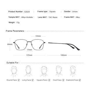 MERRYS DESIGN Men Women Trending Square Glasses Frame Unisex Myopia Prescription Optical Eyeglasses S2029