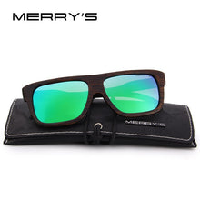 Load image into Gallery viewer, MERRYS DESIGN Men Wooden Sunglasses Square Polarized Sun Glasses HAND MADE 100% UV Protection S5066