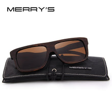 Load image into Gallery viewer, MERRYS DESIGN Men Wooden Sunglasses Square Polarized Sun Glasses HAND MADE 100% UV Protection S5066