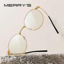 Load image into Gallery viewer, MERRYS DESIGN Pure Titanium Anti Blue Light Blocking Glasses for Women Retro Oval Eyeglasses Men Vintage Optical Eyewear S2502