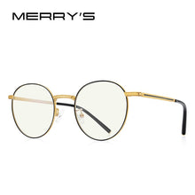 Load image into Gallery viewer, MERRYS DESIGN Pure Titanium Anti Blue Light Blocking Glasses for Women Retro Oval Eyeglasses Men Vintage Optical Eyewear S2502