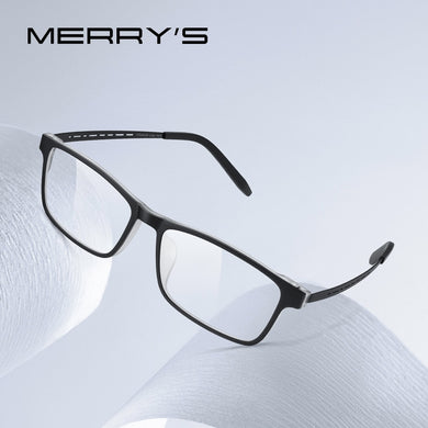 MERRYS DESIGN Pure Titanium Ultra-Light And Comfortable Unisex Eyeglasses Frame For Men Women TR90 Eyewear Optics Frame S2822