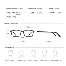 Load image into Gallery viewer, MERRYS DESIGN Pure Titanium Ultra-Light And Comfortable Unisex Eyeglasses Frame For Men Women TR90 Eyewear Optics Frame S2822