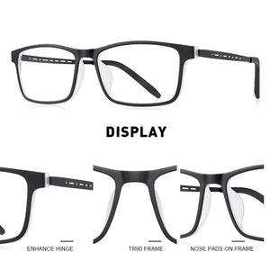 MERRYS DESIGN Pure Titanium Ultra-Light And Comfortable Unisex Eyeglasses Frame For Men Women TR90 Eyewear Optics Frame S2822