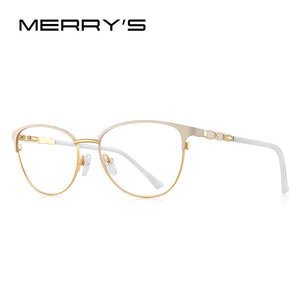 MERRYS DESIGN Retro Cat Eye Glasses Frame Women Eyeglasses Prescription Optical Eyewear S2222