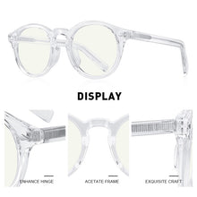 Load image into Gallery viewer, MERRYS DESIGN Retro Oval Ray Blue Light Blocking Glasses For Men Women Anti-Blue Light Round Transpare Glasses S2303