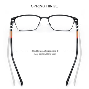MERRYS DESIGN Titanium Alloy Glasses Frame For Men Women Square Acetate Legs Myopia Prescription Eyeglasses S2252