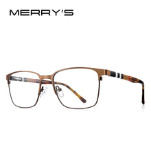 Carica l&#39;immagine nel visualizzatore di Gallery, MERRYS DESIGN Titanium Alloy Glasses Frame For Men Women Square Acetate Legs Myopia Prescription Eyeglasses S2252