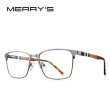 Carica l&#39;immagine nel visualizzatore di Gallery, MERRYS DESIGN Titanium Alloy Glasses Frame For Men Women Square Acetate Legs Myopia Prescription Eyeglasses S2252